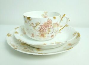 ̵ۥåʡĴƫƥǥ˥롦⡼ե󥹤μ參åסץ졼Antique R. Delinieres Limoges French porcelain cup, saucer & plate #4