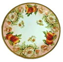 【送料無料】キッチン用品・食器・調理器具・陶器 アンティークヴィンテージルドルシュタットプロイセン手描きプレート桃と花Antique Vintage Rudolstadt Prussia Handpainted Plate Peaches and Flowers 8 1/4