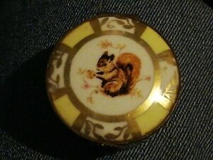 ̵ۥåʡĴƫ֥꡼⡼ȥ󥱥åȥܥåե˥ᥤꥹLovely Limoges Trinket Box Fini Main Squirrel Decoration AF