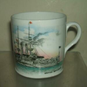 【送料無料】キッチン用品・食器・調理器具・陶器　シェリーヴィンテージカップイギリス戦艦マグカップ..