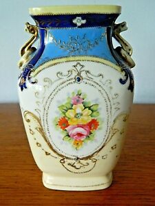 【送料無料】キッチン用品・食器・調理器具・陶器　アールデコノリタケ磁器モリアージュ手描き花柄花瓶 ART DECO NORITAKE porcelain　MORIAGE handpainted FLORAL pattern VASE