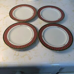 【送料無料】キッチン用品 食器 調理器具 陶器 ノリテイクロイヤルハントパンプレートセットエクセレントNoritake Royal Hunt Bread Plate Set of 4 EXCELLENT