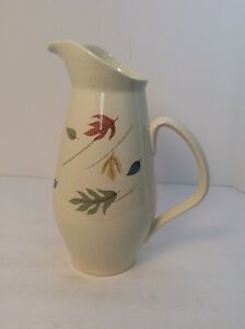 ̵ۥåʡĴƫơե󥷥󥦥礭ʥԥå㡼ͥ줿Vintage Franciscan Ware Large Pitcher Autumn Leaves 10 Excellent Condition