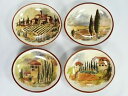 yzLb`piEHEE@EBAY\m}ZbgC^AB^XJhXP[vX̃fBbsO{EWILLIAMS SONOMA Set 4 ITALIAN VILLA TUSCAN LANDSCAPE Individual Dipping Bowls