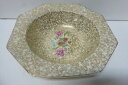 yzLb`piEHEE@Be[WpV[Z~bNt[`cS[hp^[{EVINTAGE PALISSY CERAMIC FLORAL CHINTZ GOLD PATTERN BOWL