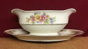 yzLb`piEHEE@eBVFCgt̃O[r[{[gv[g̉ɎtꂽhCcTirschenreuth #4593 Springtime Gravy Boat w/Attached Under Plate Germany