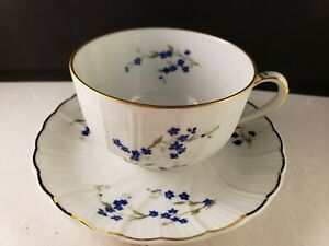 ̵ۥåʡĴƫ٥ʥɡ⡼塦ƥåפȥߥƥơBernardaud Limoges Tea Cup 2 1/4h and Saucer 5 3/4h MYOSOTIS vintage