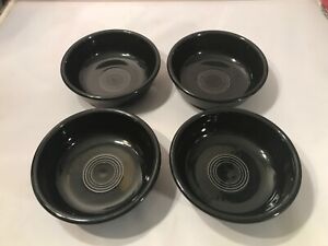 【送料無料】キッチン用品・食器・調理器具・陶器　コンテンポラリーフィエスタ引退ブラックデザートシリアルボウルのセットSET OF 4 CONTEMPORARY FIESTA RETIRED BLACK 9.5” 5.75” DESSERT CEREAL BOWLS LQQK(3)