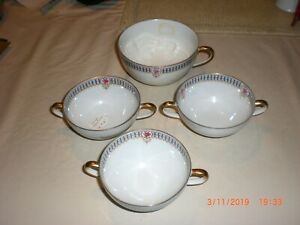 ̵ۥåʡĴƫ⡼塦륨ȥѥ󼧴ץꥢܥȥƥåLimoges aruent rose pattern porcelain soup cereal bowls and tea cup