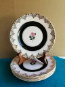 yzLb`piEHEE@cJt@CCObV{[[Yp^[Zbg̃VbNXT_XibNv[gTuscan Fine English Bone China Rose Pattern SET OF SIX Salad/ Snack plates 8