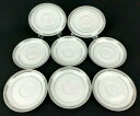 【送料無料】キッチン用品・食器・調理器具・陶器 ●三笠ファインチャイナプラチナクラウンソーサーセットSet of 8 Mikasa Fine China Platinum Crown L3428 6-3/8 Saucers(3)