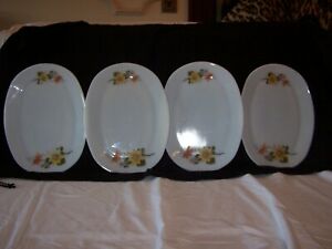 ̵ۥåʡĴƫơѥåαɸХ륹ơץ졼ȡ5 Vintage JAJ Pyrex Autumn Glory Oval Steak Plates.