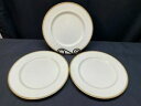 yzLb`piEHEE@~JTGpCAS[hgp^[fBi[v[gZbgMikasa EMPIRE Gold Trim ~ Pattern #A9113 ~ Set of 3 ~ Dinner Plates ~ 10 1/2