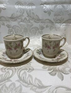 【送料無料】キッチン用品・食器・調理器具・陶器　シラキュース連邦形状中国、スタンズベリーエスプレッソコーヒーカップソーサーSyracuse Federal Shape China USA,Stansbury Espresso coffee Two Cup & Saucer