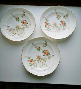 【送料無料】キッチン用品・食器・調理器具・陶器　×コールポート皿プレートデザートボウルヴィンテージフローラル。3 x　Coalport Dishes Plates Dessert Bowls Vintage Floral.(3)