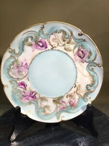 ̵ۥåʡĴƫƥե󥹥⡼ե󥹼ץ졼Antique French CFH GDM Limoges France Porcelain Handpainted Decorative Plate 8