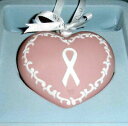 【送料無料】キッチン用品・食器・調理器具・陶器 Wedgwood Pink Heart Jasper Ornament Breast Cancer Aware Ribbon/Rose 2 Sided New(3)