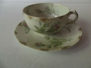 ̵ۥåʡĴƫƥåץ㡼륺եɡϥӥɥ⡼ե󥹥ԥ󥯥⥹Tea cup & Saucer Charles Field Haviland & Co Limoges GDA France PINK