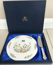 【送料無料】キッチン用品・食器・調理器具・陶器 ヴィンテージエインズリーファインイングリッシュボーンチャイナコテージガーデンケーキプレートインチスライスVintage Aynsley Fine English Bone China Cottage Garden Cake Plate 10.5(3)