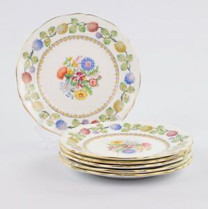 ̵ۥåʡĴƫ꡼ɥȥɥץ졼ȡAdderley Meadowsweet 6 X Side Plates, 6.25 Inches