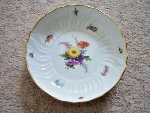 ̵ۥåʡĴƫǽʥɥĤΥɥ쥹ǥޥ󼧴֥ǥץ졼ȥԥCollectable German Dresden Meissen porcelain Flowers design plate-pin dish