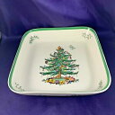 【送料無料】キッチン用品・食器・調理器具・陶器 スポデクリスマスツリースクエアベイカーSpode CHRISTMAS TREE Square Baker 10 1/2