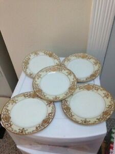 ̵ۥåʡĴƫΥ꥿ꥹޥܡѥǥȥץ졼ȥ꡼󥹥ץåSet of 5 Noritake CHRISTMAS BALL Bread/Dessert Plates 6 3/8 - Green Stamp