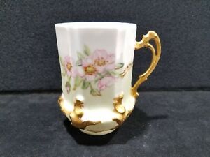 ̵ۥåʡĴƫƥХɥå⡼奨꡼ȥƫβ֥ɥȥॳҡåAntique Bawo & Dotter Limoges Elite Works Porcelain Floral Gold Trim Coff