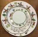 【送料無料】キッチン用品・食器・調理器具・陶器 フォックスハントハンティングクラウンスタッフォードシャーインチプレートFox Hunt Hunting Crown Staffordshire 9 1/8 Inch Plate(3)