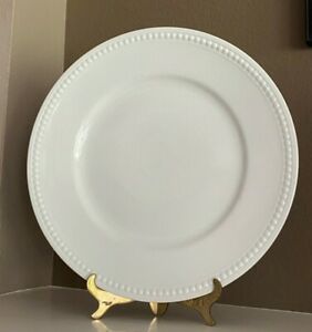 フロイド 【送料無料】キッチン用品・食器・調理器具・陶器　フィッツとフロイド毎日の白ディナープレートビーズエッジ磁器Set of 4~Fitz and Floyd~Everyday White~Dinner Plates~Beaded Edge~Porcelain~EUC