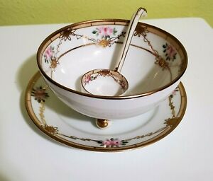 【送料無料】キッチン用品・食器・調理器具・陶器　森村紀武日本調味料ボウルプレート金色ビーズバラMO..