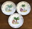 ̵ۥåʡĴƫǥȥץ졼ȥȥСĥҥХꥵȥڥåȡ֡ROSANNA ISLAND 8 DESSERT PLATE- ST. BARTS -TAHITI -BALI -ST. TROPEZ - Set of 3