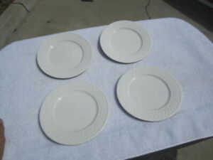 ̵ۥåʡĴƫץ졼ȤΥåȥޥƥå˥Хåȥ֥ۥ磻Lot of 4 Salad Plate 7 5/8 Majesticware Oneida Basketweave White