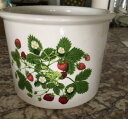 【送料無料】キッチン用品・食器・調理器具・陶器 大きなポートメイリオン夏のイチゴクロック背の高いLARGE PORTMEIRION SUMMER STRAWBERRIES CROCK 7 X 5 1/2 TALL