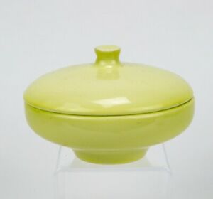 キッチン用品・食器・調理器具・陶器　ラッセルライトイロコイカジュアルレモンイエロー再設計されたカバーシュガーボウルRussel Wright Iroquois Casual Lemon Yellow Redesigned Covered Sugar Bowl