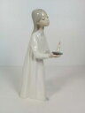 【送料無料】キッチン用品・食器・調理器具・陶器　ラッドロフィギュアキャンドルを持つ少女背の高いLladro Figurine 4868 Girl With Candle Appr.20cm Tall
