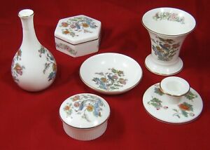 ̵ۥåʡĴƫɥåɡ֤ФȶӥɥۥƥWedgwood Kutani Crane China trinket dishes Vases & candle holder - 6 items