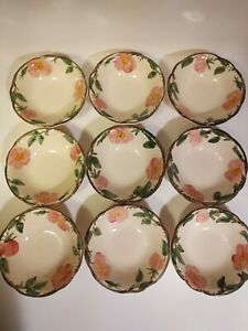 【送料無料】キッチン用品・食器・調理器具・陶器　フランシスコ会砂漠ローズフライング本当にニースのボウルセットFranciscan Desert Rose 6 bowls set of 9 Flying F USA Really Nice