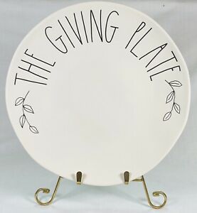 【送料無料】キッチン用品・食器・調理器具・陶器　ラエダン秋感謝祭「ギビングプレート」プレートマゼンタRAE DUNN Fall Thanksgiving LL THE GIVING PLATE Plate By Magenta-NEW!