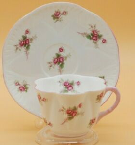 【送料無料】キッチン用品・食器・調理器具・陶器　シェリーブライダルローズボーンチャイナ・デインティ・ティーカップソーサーセットイングランドShelley Bridal Rose Bone China Dainty Tea Cup & Saucer set England 135