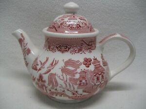 【送料無料】キッチン用品 食器 調理器具 陶器 チャーチルウィローピンクローザカップティーポットメイドインイングランドエクセレントChurchill Willow Pink (Rosa) 5 Cup Teapot Made in England Excellent