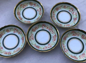 ̵ۥåʡĴƫ⡼塦󡦥ץåȥե󥹼ơ٥꡼ܥ5 (FIVE) Limoges Jean Pouyat (J.P.L) France Hand Painted Vintage Berry Bowls