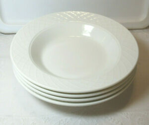 ̵ۥåʡĴƫVilleroy and Boch 1748 BELLA *4 Large Rim Soup Bowls* 9 Porcelaine Germany