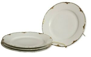 【送料無料】キッチン用品・食器・調理器具・陶器　アンティークロイヤルオーストリアランソンエッジヘビーゴールドインチディナープレート4 Antique Royal Austrian Ranson Edge Heavy Gold 9.5 Inch Dinner Plates