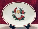 yzLb`piEHEE@z[}[tBe[WNX}XXgvb^[T^N[XfJ[Homer Laughlin Vintage Christmas Restaurant Platter Santa Claus Decal 11 3/8