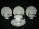 【送料無料】キッチン用品・食器・調理器具・陶器 4{4}FOUR {4} WEDGWOOD CALIFORNIA BONE CHINA ENGLAND CUP ...