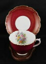 Vintage Coalport Red &amp; Floral Tea Cup &amp; Saucerヴィンテージコールポートレッドフローラルティーカップソーサー※注意※NYからの配送になりますので2週間前後お時間をいただきます。人気の商品は在庫が無い場合がございます。ご了承くださいませ。サイズの種類の商品は購入時の備考欄にご希望のサイズをご記載ください。　携帯メールでの登録ですと楽天からのメールが届かない場合がございます。