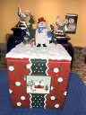 yzLb`piEHEE@IXm[rbWNX}Xzf[{bNXVsJ[hRARE! Pfaltzgraff Snow Village Christmas Holiday Memory Box With 25 Recipe Cards