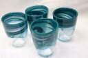 【送料無料】キッチン用品・食器・調理器具・陶器 芸術的なアクセントティールグリーンオパールパールタンブラーグラス複数トルコ製Artistic Accents Teal Green Opal Pearl Tumbler Glasses(s) - Made in Turkey- S/4