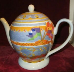 【送料無料】キッチン用品・食器・調理器具・陶器　ウィリアムズソノマモンゴルフフィエール蓋付きフットティーポットウィズリッドWilliams Sonoma MONTGOLFIERE 5 3/4 Footed Teapot with Lid VM74